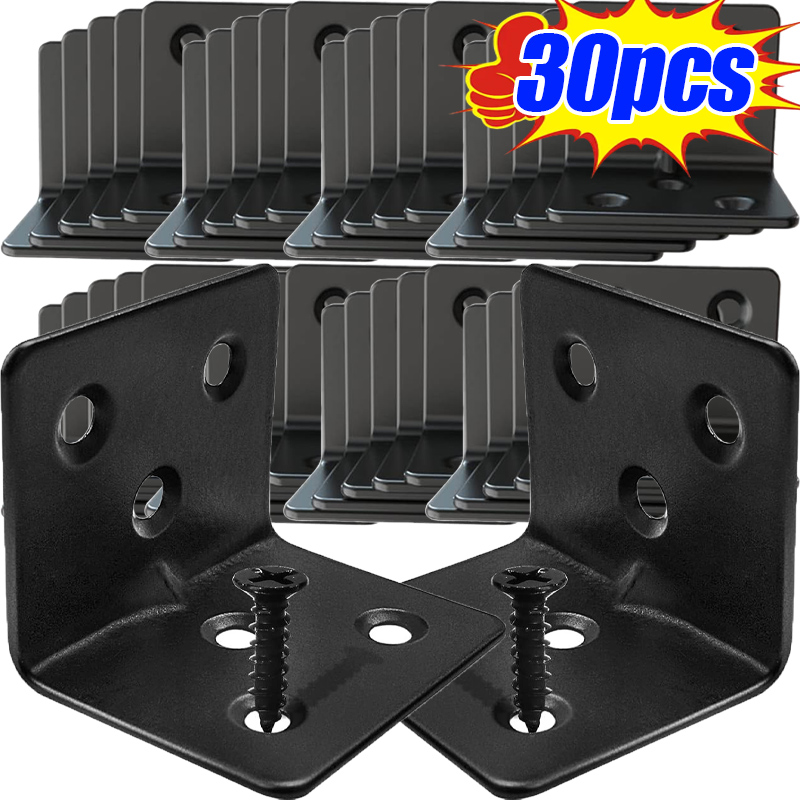 Furniture Hardware Black - Code d'angle noir en forme de