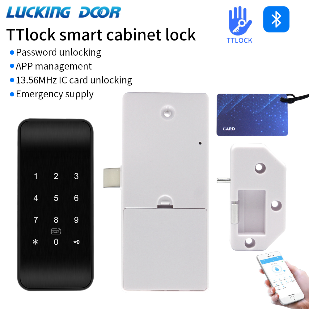 Furniture Hardware Latch - TTLOCK-Serrure Intelligente RFID BLE pour Meubles,