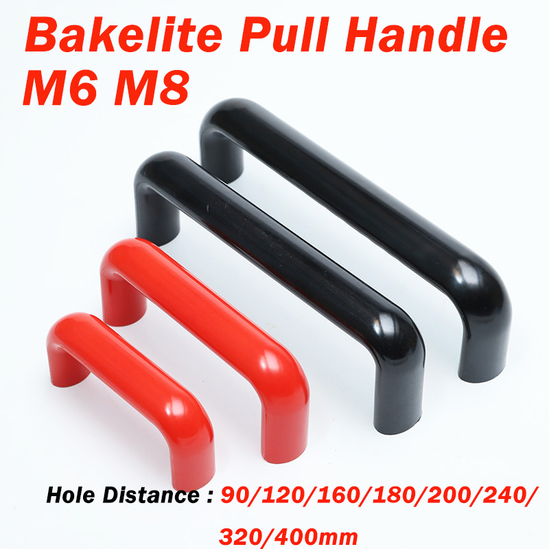 Poignée ovale en bakélite roug - Furniture Hardware Black avis et prix