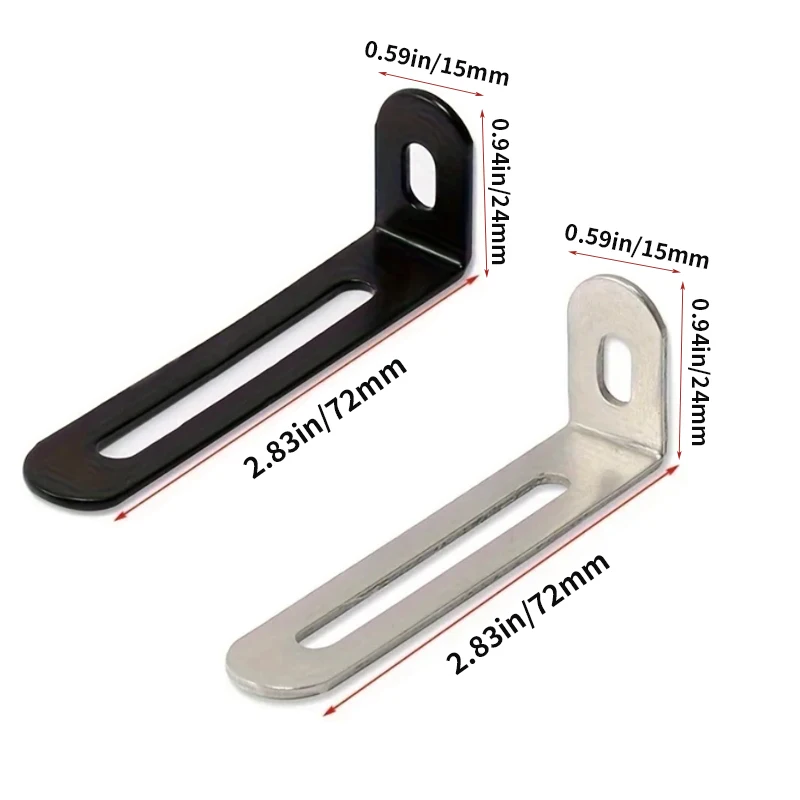 Supports d'angle réglables en  - Furniture Hardware Black avis et prix