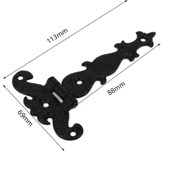 Lot de 2 charnières robustes n - Furniture Hardware Black avis et prix